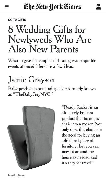 Ready Rocker Featured in New York Times