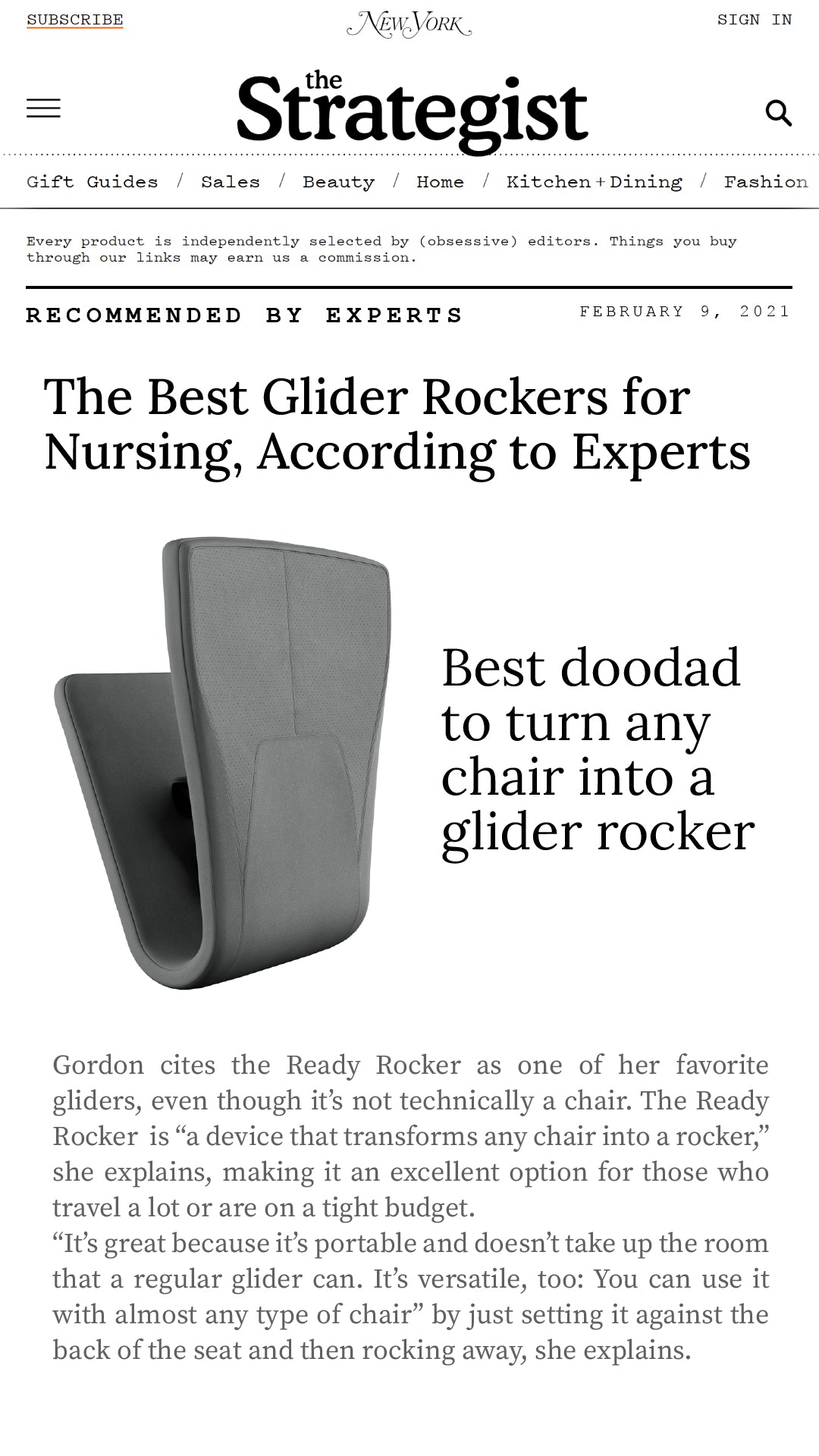 The Best Glider Rockers for Nursing, According to Experts