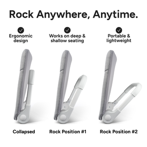 Deluxe Ready Rocker (White) + Seat Cushion