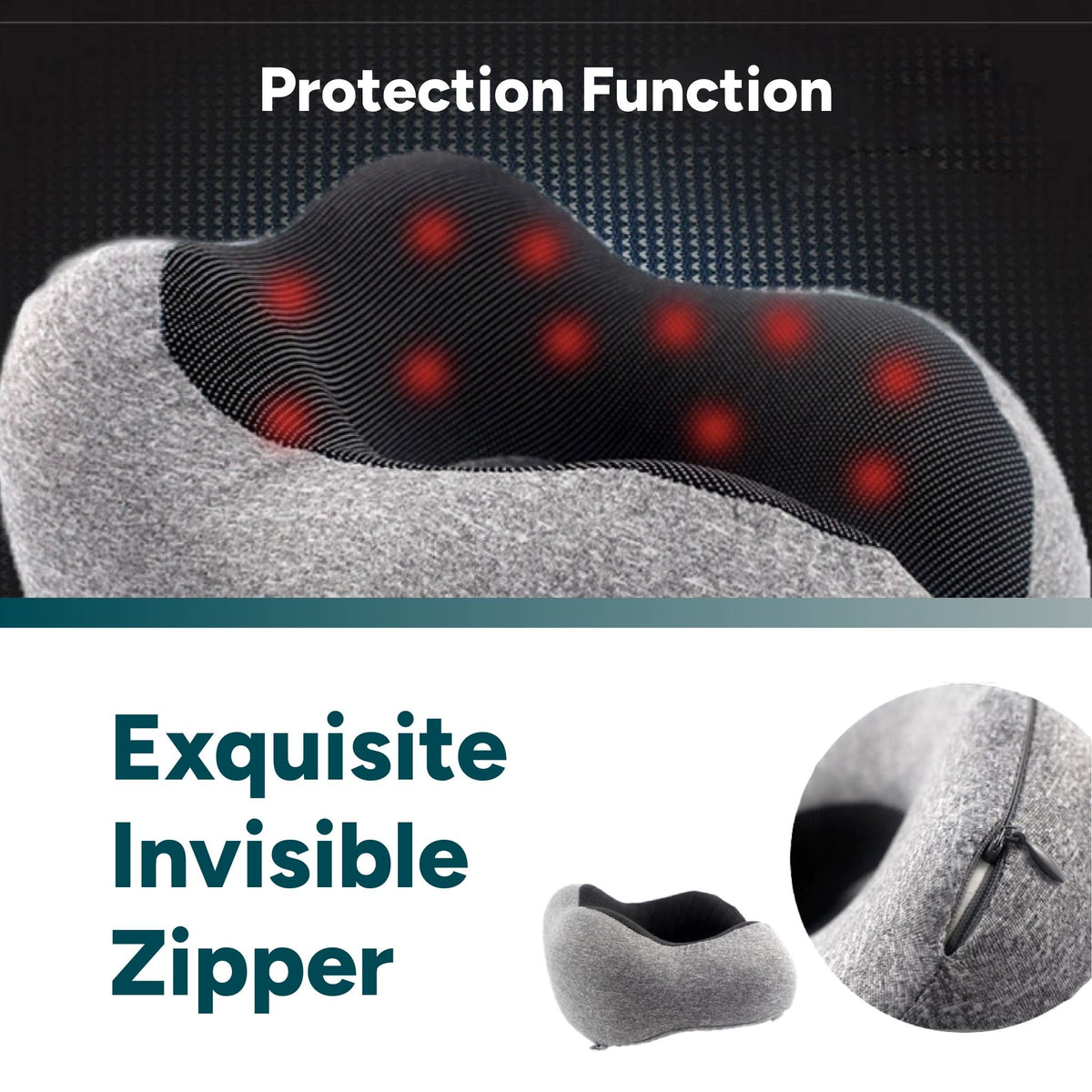 Travel Pillow Set: Neck Pillow + Eye Mask + Earplugs
