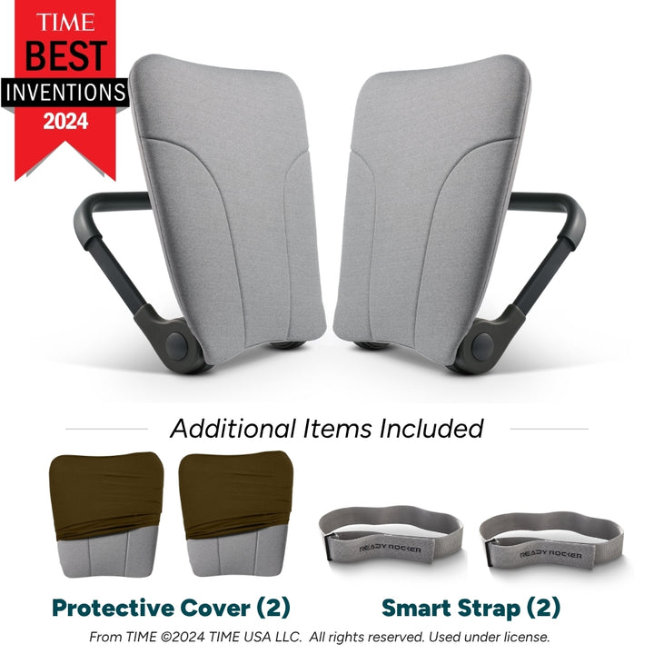 2 Deluxe Ready Rockers Dove + 2 Smart Straps + 2 Protective Covers