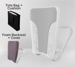 The Full Suite Bundle: Cloud Rocker + Ultra Comfort Foam Backrest & Cover + Seat Cushion + Tote Bag