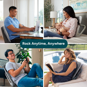 Deluxe Ready Rocker (White) + Seat Cushion
